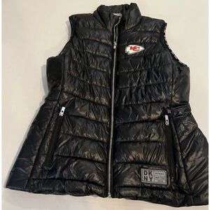 CHIEFS DKNY Sport Black Quilted Vest